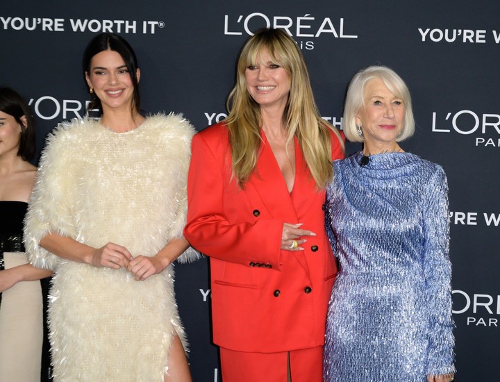 Helen Mirren, Heidi Klum a Kendall Jenner